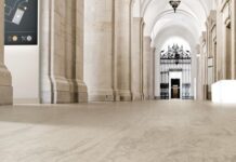 New nora by Interface rubber flooring features ‘contemporary, urban designs’