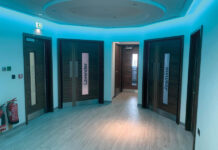 Mapei products used for installation of vinyl and safety flooring mapei