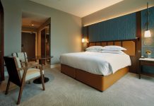 Bespoke 80/20 carpet was designed for The Parkgate Hotel by Newhey