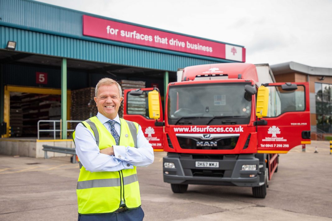 John Bagshaw, managing director of IDS outside Stoke-on-Trent HQ