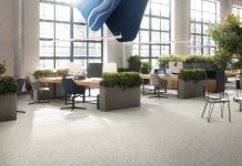 New nora by Interface flooring features ‘elegant terrazzo-inspired design’
