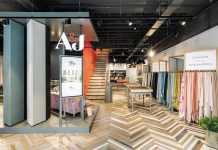 Karndean flooring has a durable, waterproof surface that can stand up to the toughest retail settings