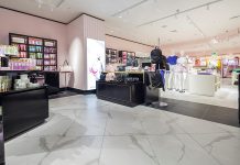 Strata Technical Tiles used at flagship Watford shop