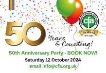 Book Now for CFA 50th Anniversary Party!