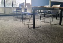 Riven used in refurb at High Wycombe grammar school