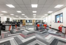 New Homes Carpeting choose Gradus Urban Myth from Gerflor for major Harlow Head Office refurb